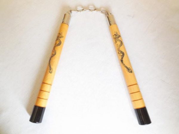 Nunchaku Dragon Largo con Cadena