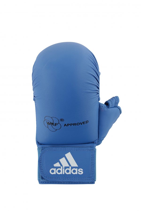 Guante Karate Adidas WKF Azul Con Pulgar