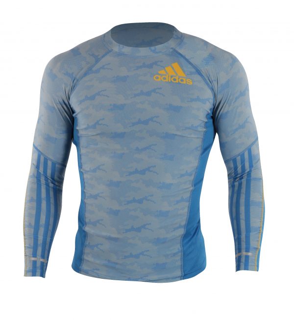 Rashguard Camo Mangas largas Adidas Blue