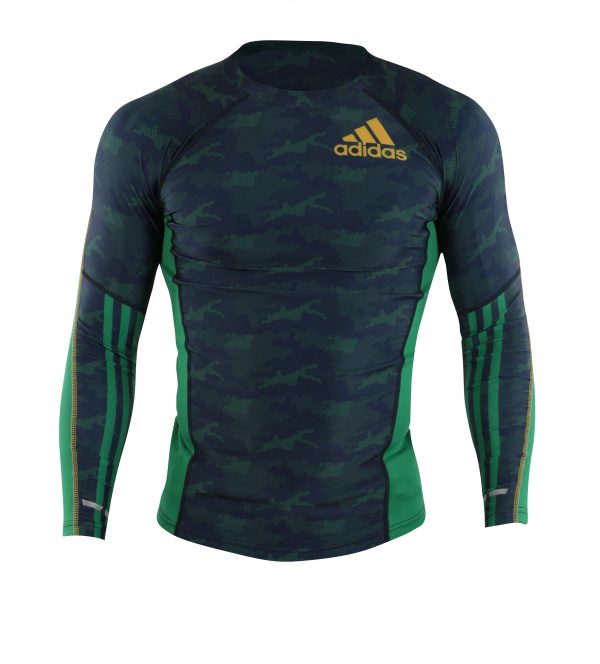 Rashguard Camo Mangas largas Adidas green